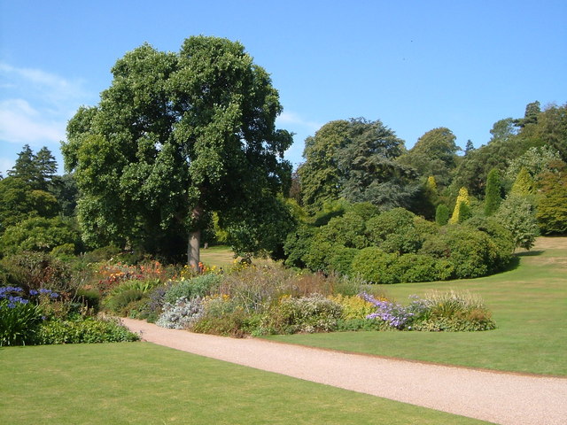 The gardens at Killerton House one of the many attractions near to the Talaton Inn, Talaton near Ottery St Mary, Devon